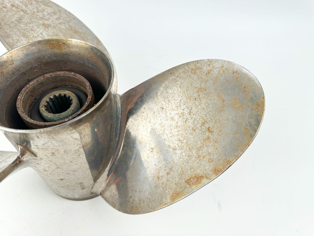 Suzuki 3 Blade Stainless Steel Prop 3 x 14" x 18P 15 Spline