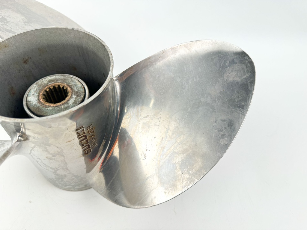 Suzuki 3 Blade Stainless Steel Prop Propeller 3 x 16" x 20P RH