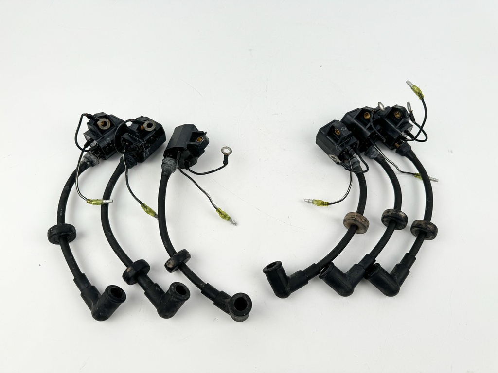 1996 Yamaha 150 HP 2 Stroke Outboard Ignition Coil Set 6R3-85570-01-00 OEM