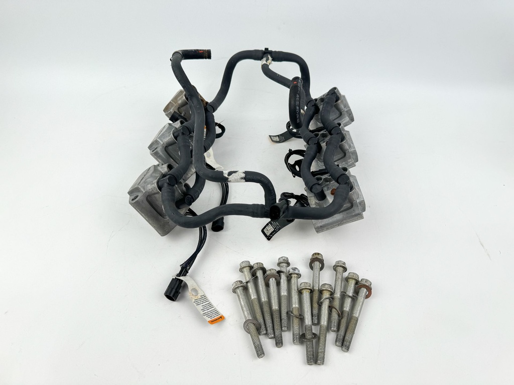 2013 Evinrude 150 HP 2 Stroke Outboard Fuel Injector Set W/ Rail 5007765 OEM