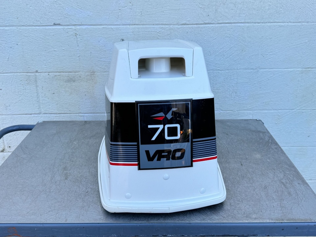 Evinrude 70HP VRO 2 Stroke Outboard Top Cowling Cover - Cracked
