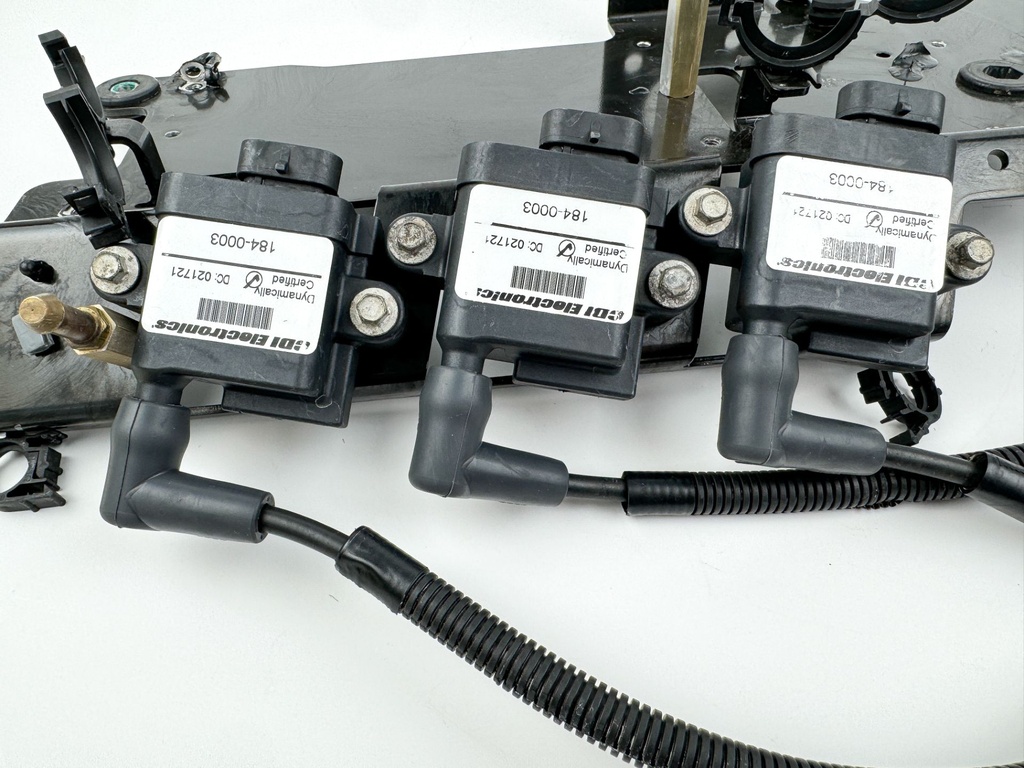 2009 Mercury 75 HP 2 Stroke Outboard Ignition Coil Set W/ Plate 879984T00 OEM