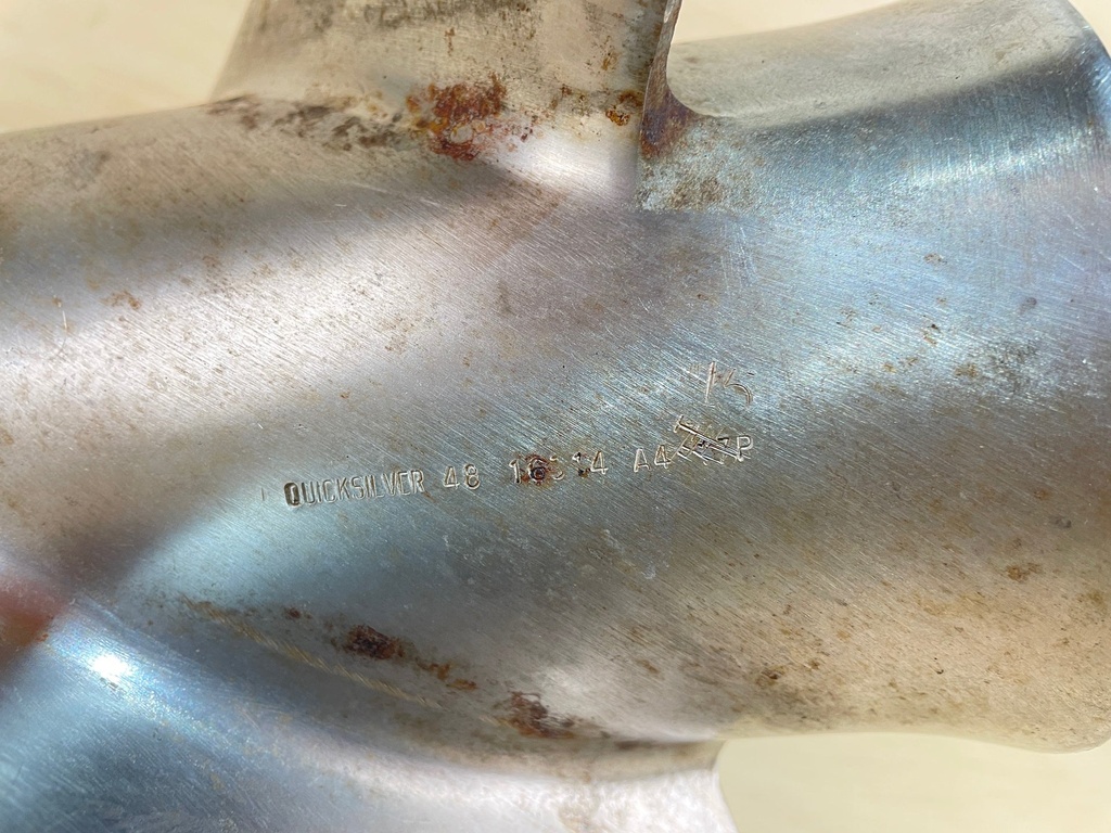 Mercury Quicksilver Vengeance SS Prop 14 1/2" x 15P Propeller 48-16314-17