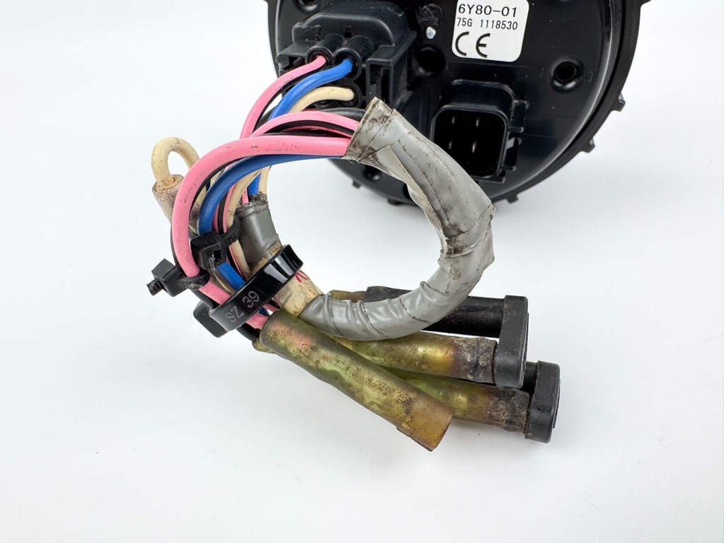 Yamaha Command Link Square Speed Fuel Gauge Tach 6Y80-01 Tested Used