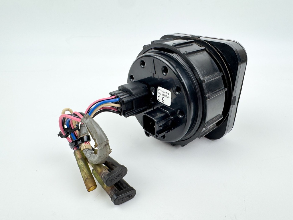 Yamaha Command Link Square Speed Fuel Gauge Tach 6Y80-01 Tested Used