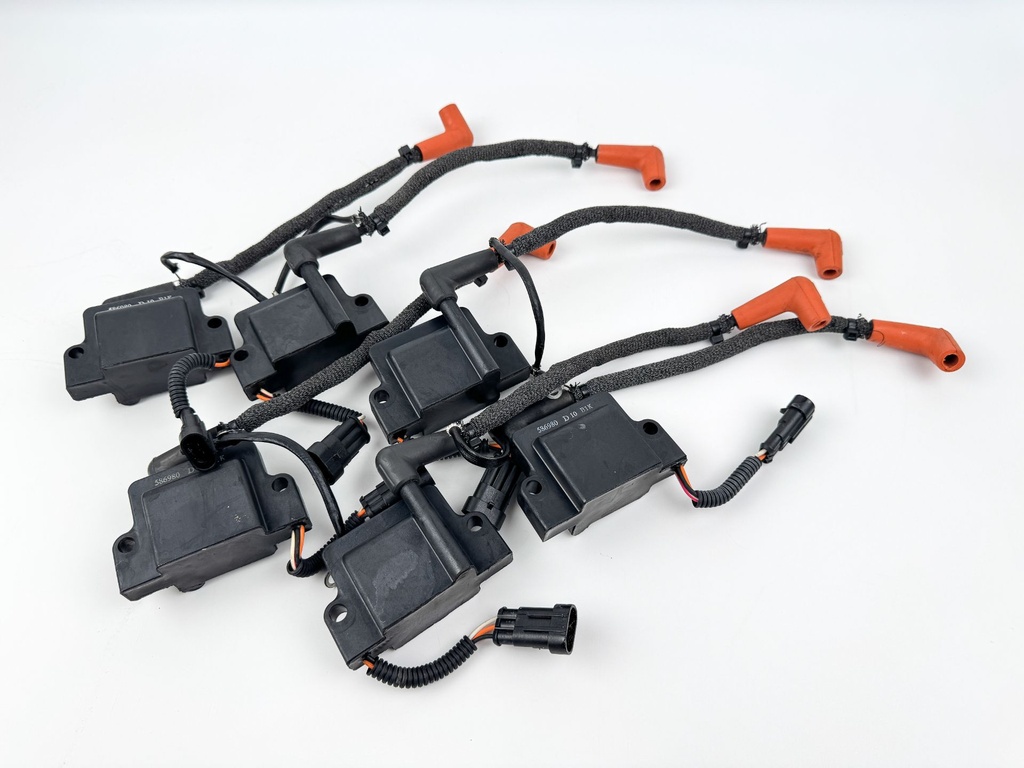 2012 Evinrude 250 HP 2 Stroke Etec Outboard Ignition Coil Set 0586980 OEM