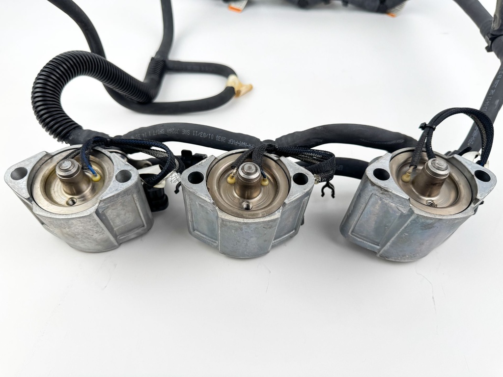 2012 Evinrude 250 HP 2 Stroke Etec Outboard Fuel Injector Set W/ Rail 5007765 OEM