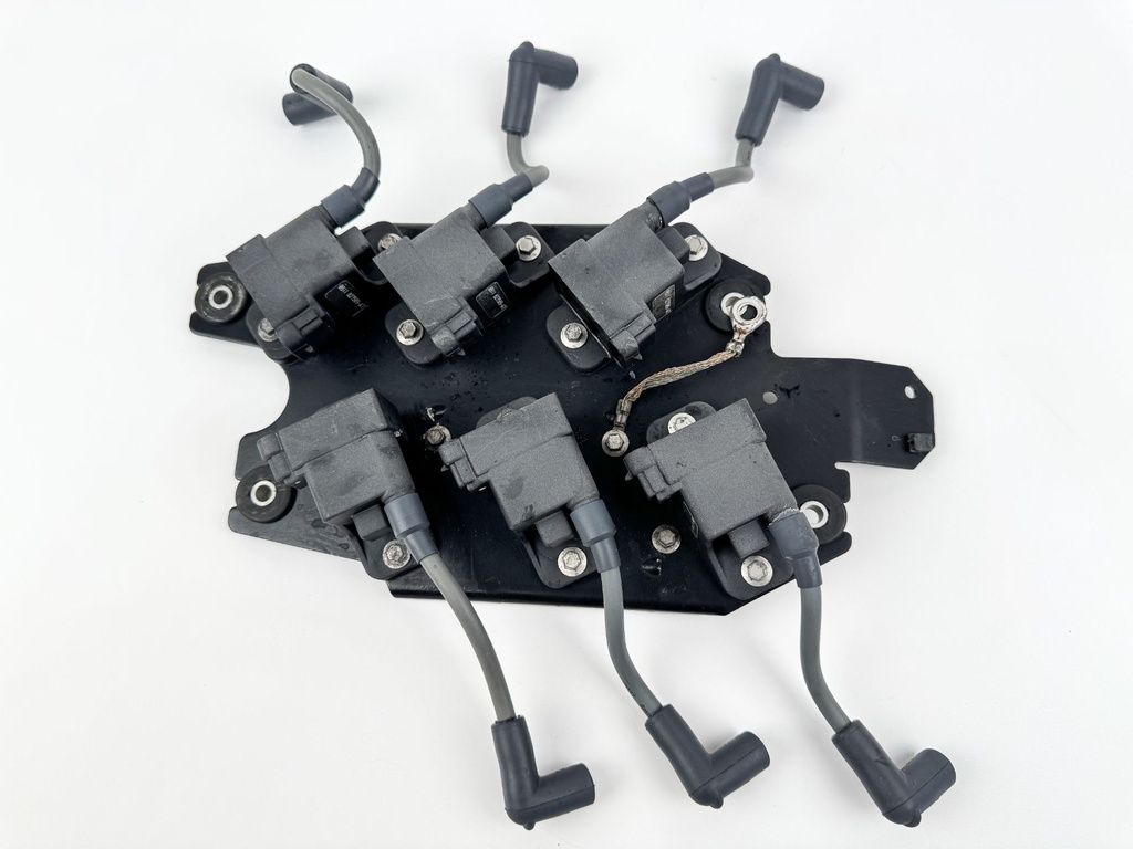 2001 Mercury 150 HP 2 Stroke Outboard Ignition Coil Set W/ Plate 827509T7 OEM