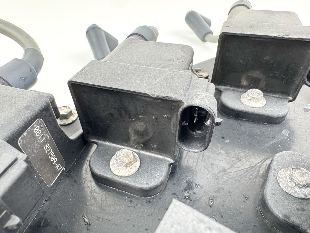 2001 Mercury 150 HP 2 Stroke Outboard Ignition Coil Set W/ Plate 827509T7 OEM