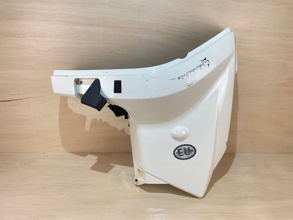 2008 Evinrude Etec 115HP Outboard Left Port Side Lower Cover Pan Cowling White