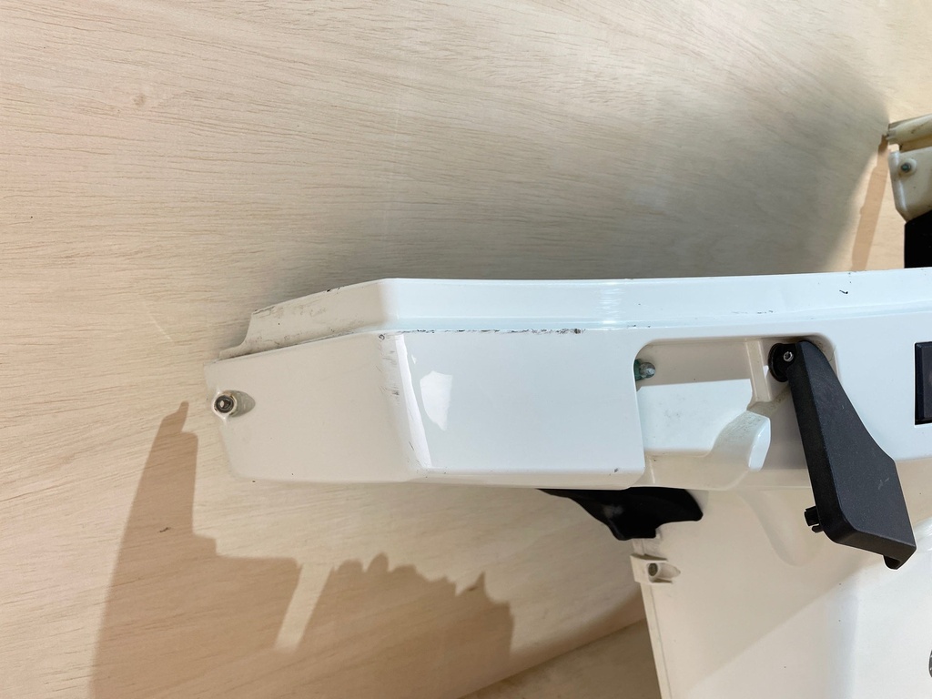 2008 Evinrude Etec 115HP Outboard Left Port Side Lower Cover Pan Cowling White