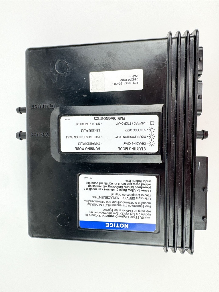 2015 Evinrude 225 HP 2 Stroke Outboard Engine Control Unit ECU EMM 0587155