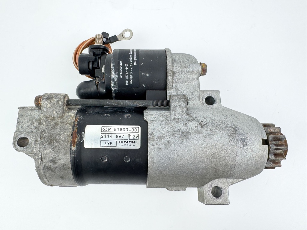 2004 Yamaha 150 HP 4 Stroke Outboard Starter Motor 63P-81800-00-00 OEM