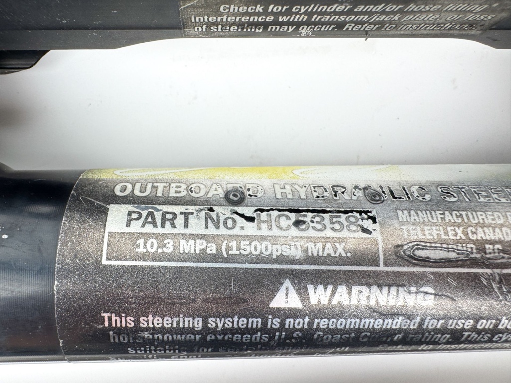 SeaStar Front Mount Outboard Hydraulic Steering Cylinder Assembly HC5358