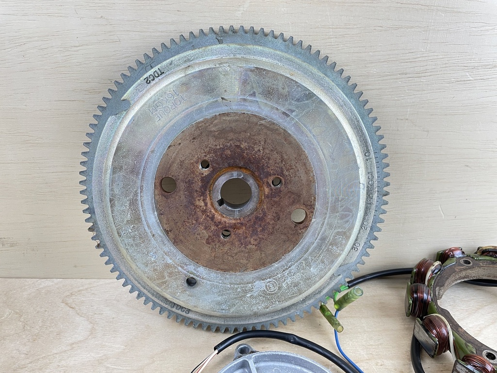 1994 Yamaha 90HP 2 Stroke Outboard Flywheel Stator Pulser Coil Assembly Setup