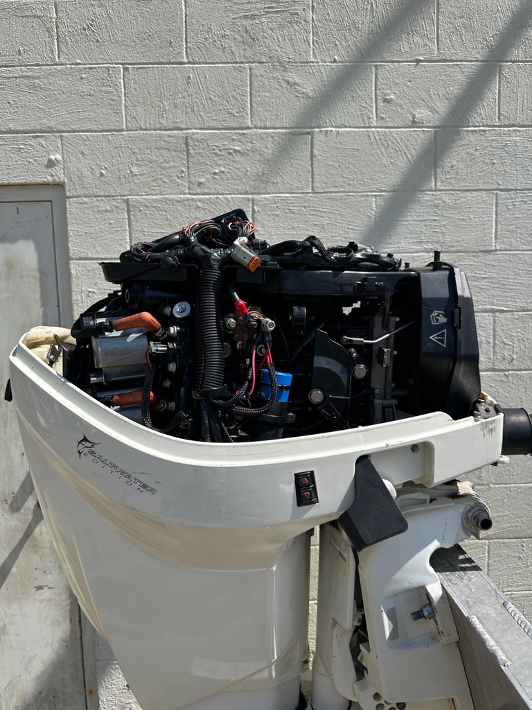 2008 Evinrude 115HP Etec 2 Stroke Outboard Engine W/ 25" Shaft E115DPXSCR