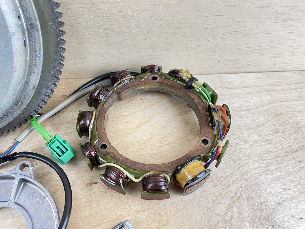 2003 Yamaha 90HP 2 Stroke Flywheel Rotor Stator Pulser Assembly Setup