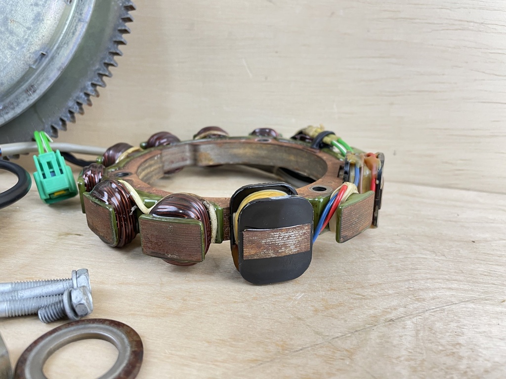 2003 Yamaha 90HP 2 Stroke Flywheel Rotor Stator Pulser Assembly Setup