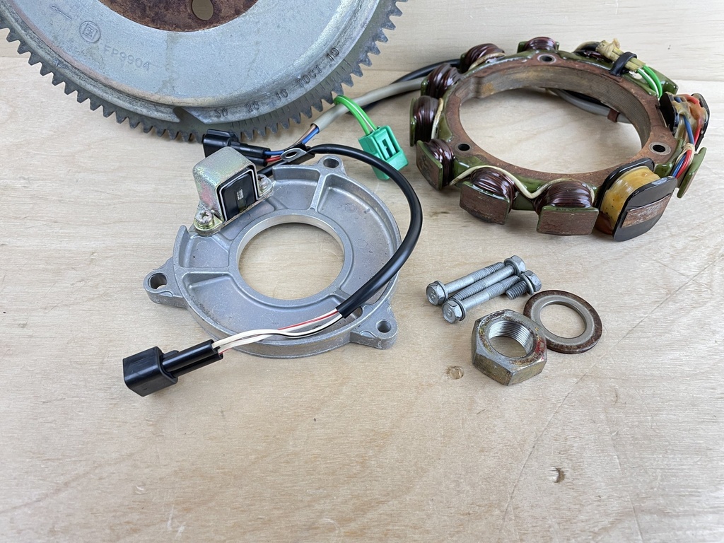 2003 Yamaha 90HP 2 Stroke Flywheel Rotor Stator Pulser Assembly Setup