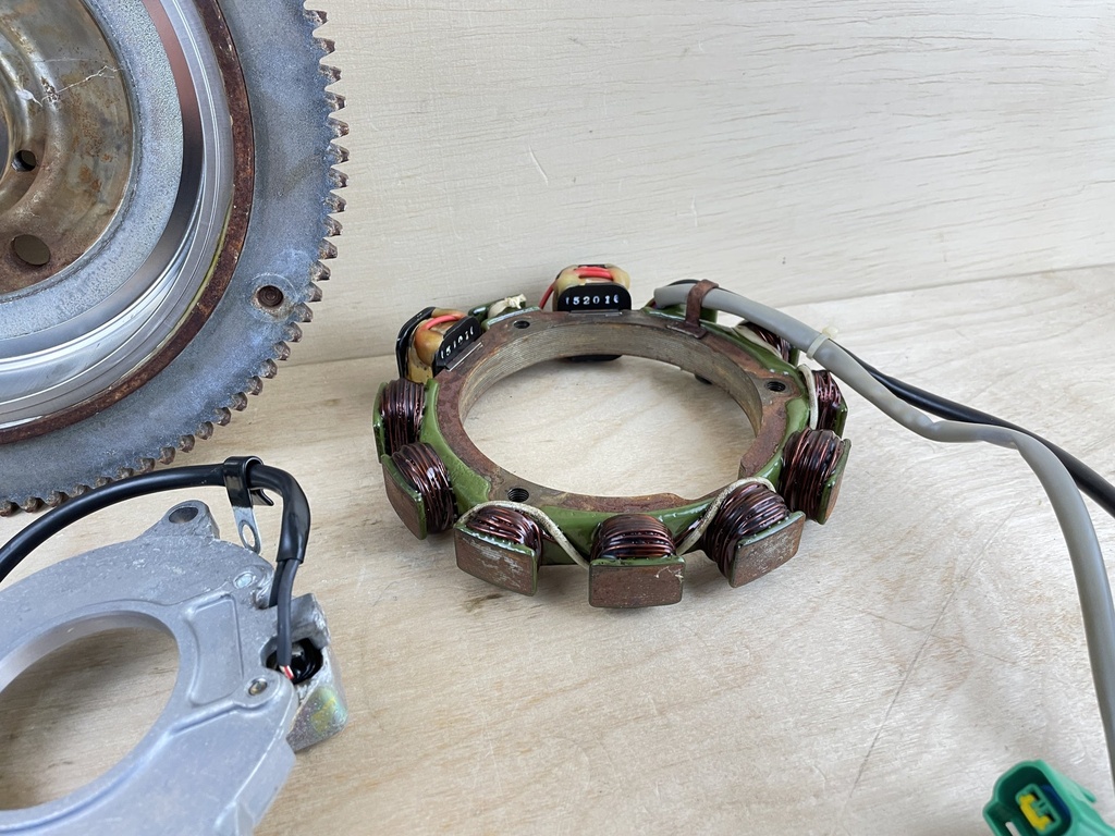 2003 Yamaha 90HP 2 Stroke Flywheel Rotor Stator Pulser Assembly Setup