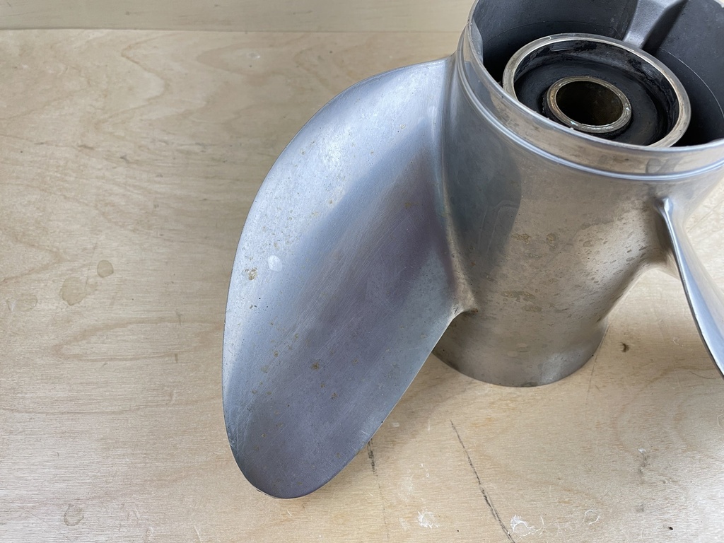 Evinrude Johnson BRP Viper Stainless Steel Propeller 14 3/4 x 21P 176902 Counter LH