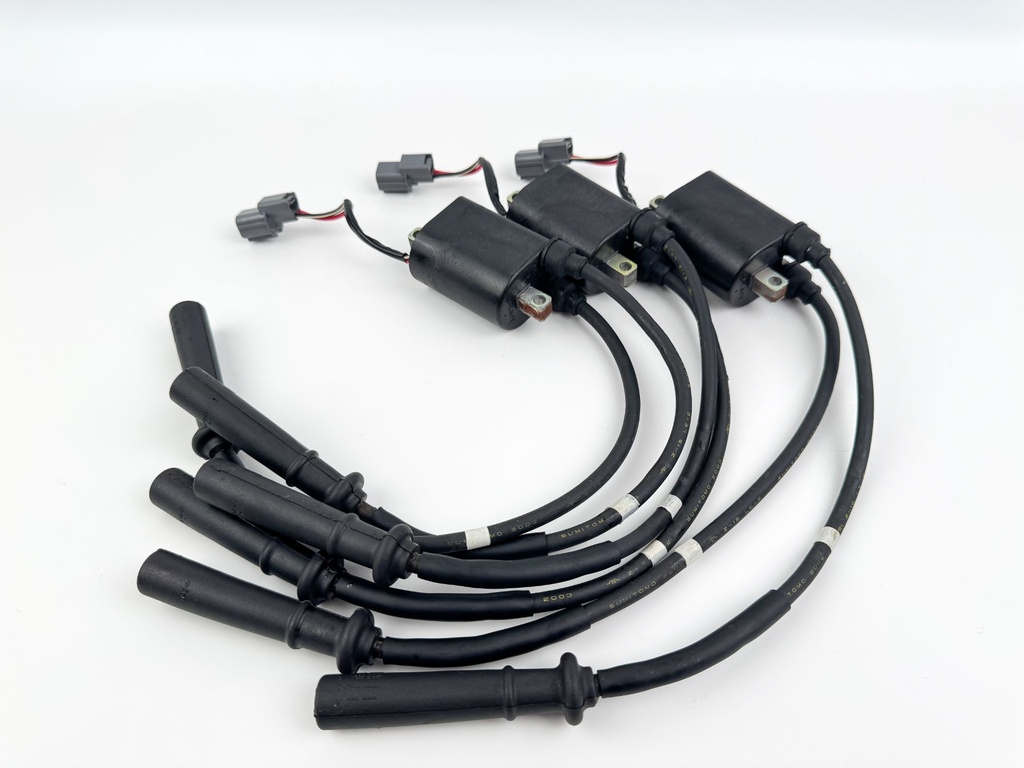 2004 Yamaha 225 HP 4 Stroke Outboard Ignition Coil Set 69J-82310-00-00 OEM