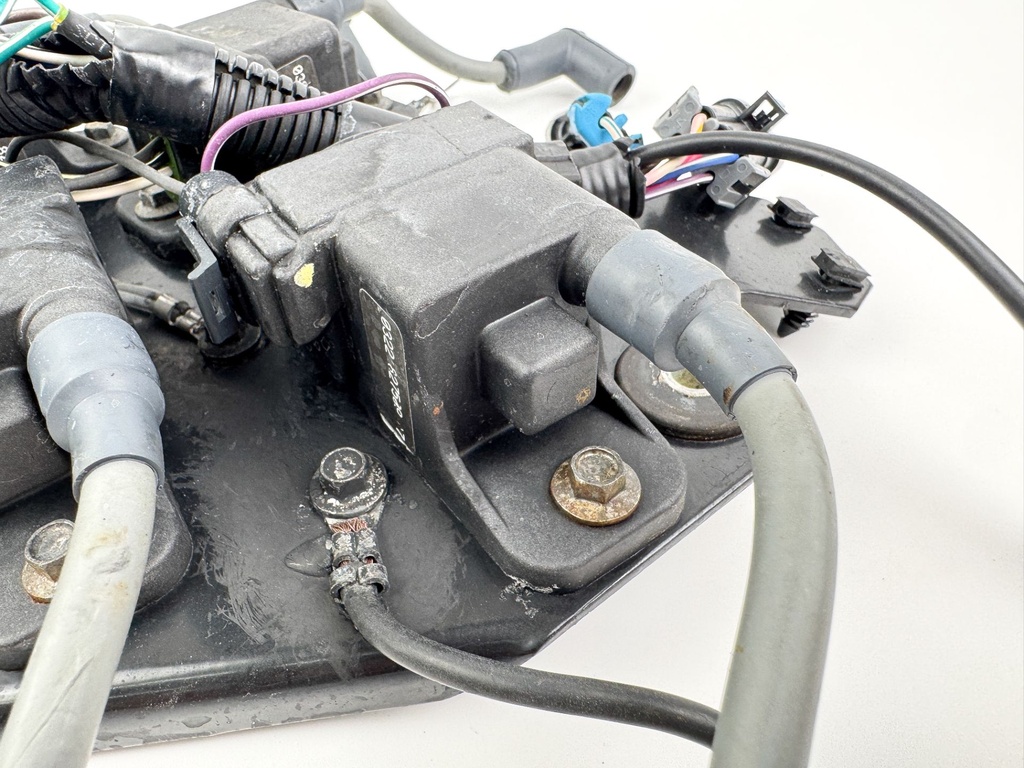 2002 Mercury 200 HP 2 Stroke Outboard Ignition Coil Set W/ Plate 827509T7 OEM