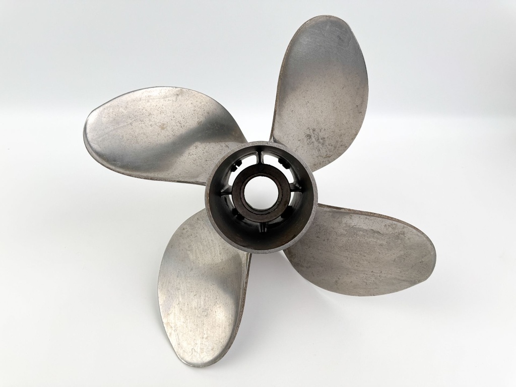 Mercury Trophy Plus Stainless Steel 4 Blade Prop Propeller 13 3/4" X 24P RH