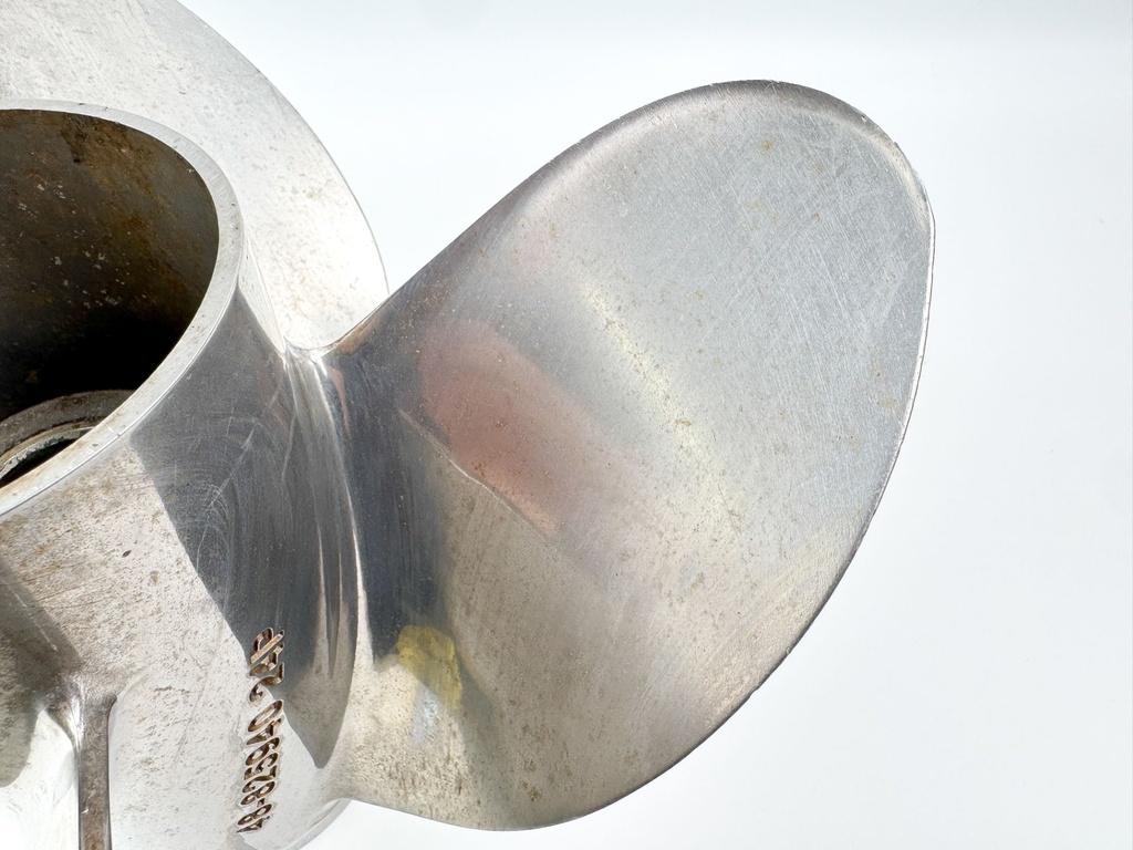 Mercury Trophy Plus Stainless Steel 4 Blade Prop Propeller 13 3/4" X 24P RH