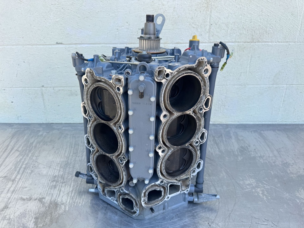 2004 Yamaha 225 HP 4 Stroke Outboard Crankcase Short Block Assembly 69J-W009B-03-1S OEM