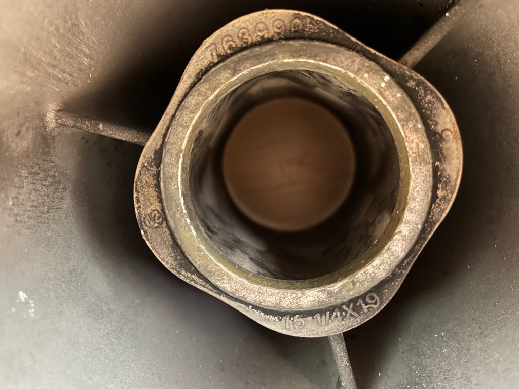 Evinrude Rebel TBX 15 1/4 x 19" RH Stainless Steel Propeller 3 Blade 763990