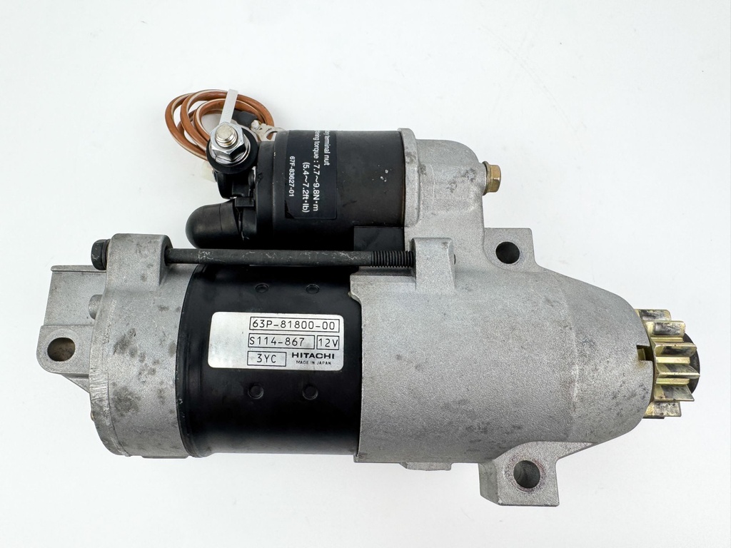2004 Yamaha 150 HP 4 Stroke Outboard Starter Motor 63P-81800-00-00 OEM