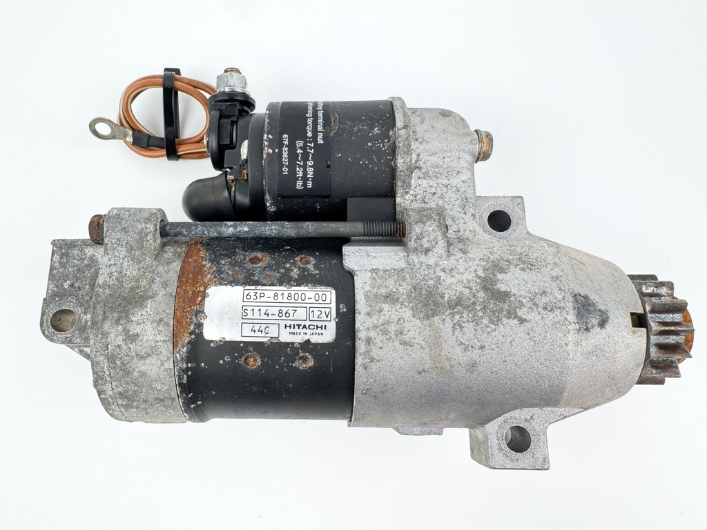 2005 Yamaha 150 HP 4 Stroke Outboard Starter Motor 63P-81800-00-00 OEM