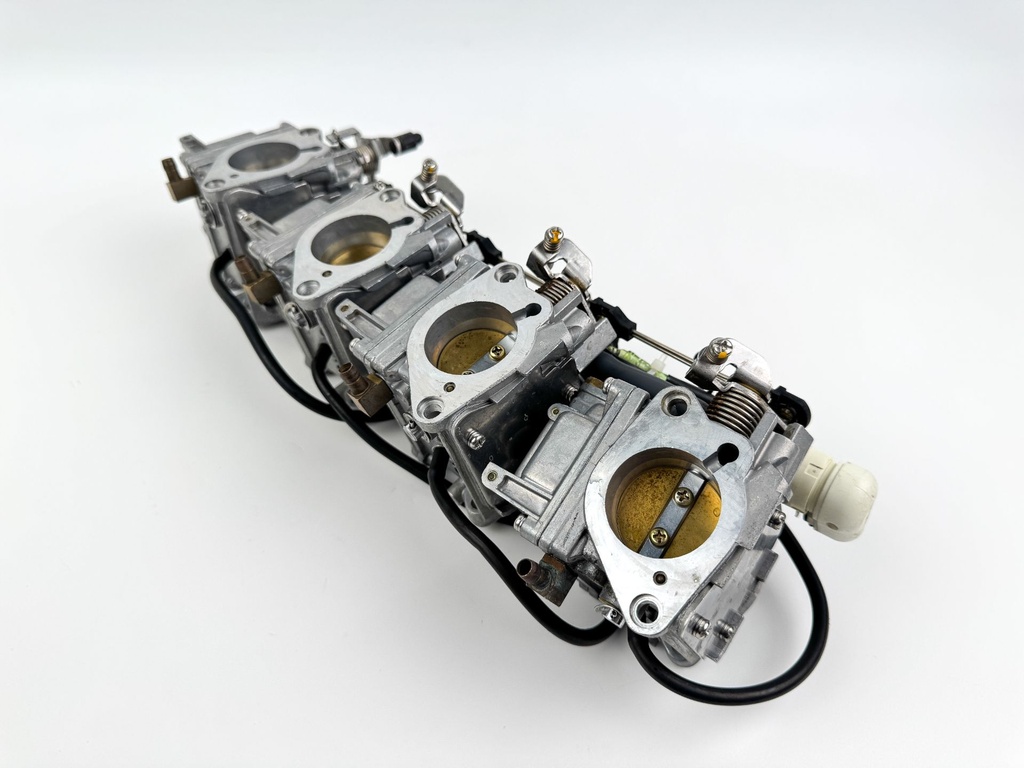 03-04 Yamaha 90HP 4 Stroke Outboard  1 2 3 4 Carburetor Set Of 4 - Good Condition