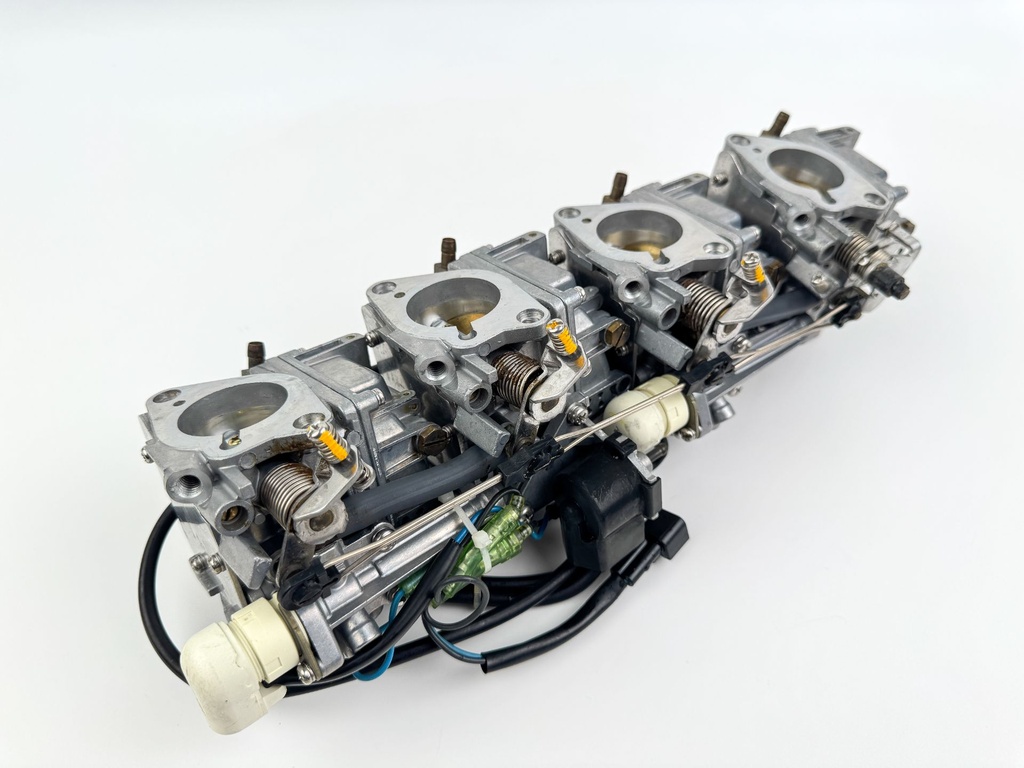 03-04 Yamaha 90HP 4 Stroke Outboard  1 2 3 4 Carburetor Set Of 4 - Good Condition