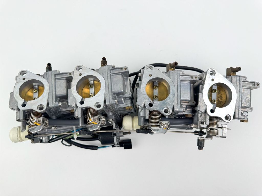 03-04 Yamaha 90HP 4 Stroke Outboard  1 2 3 4 Carburetor Set Of 4 - Good Condition