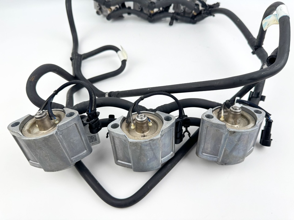 2010 Evinrude 250 HP 2 Stroke Outboard Fuel Injector Set W/ Rail 5007765 OEM