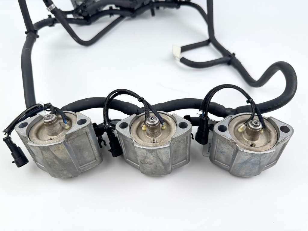 2010 Evinrude 250 HP 2 Stroke Outboard Fuel Injector Set W/ Rail 5007765 OEM