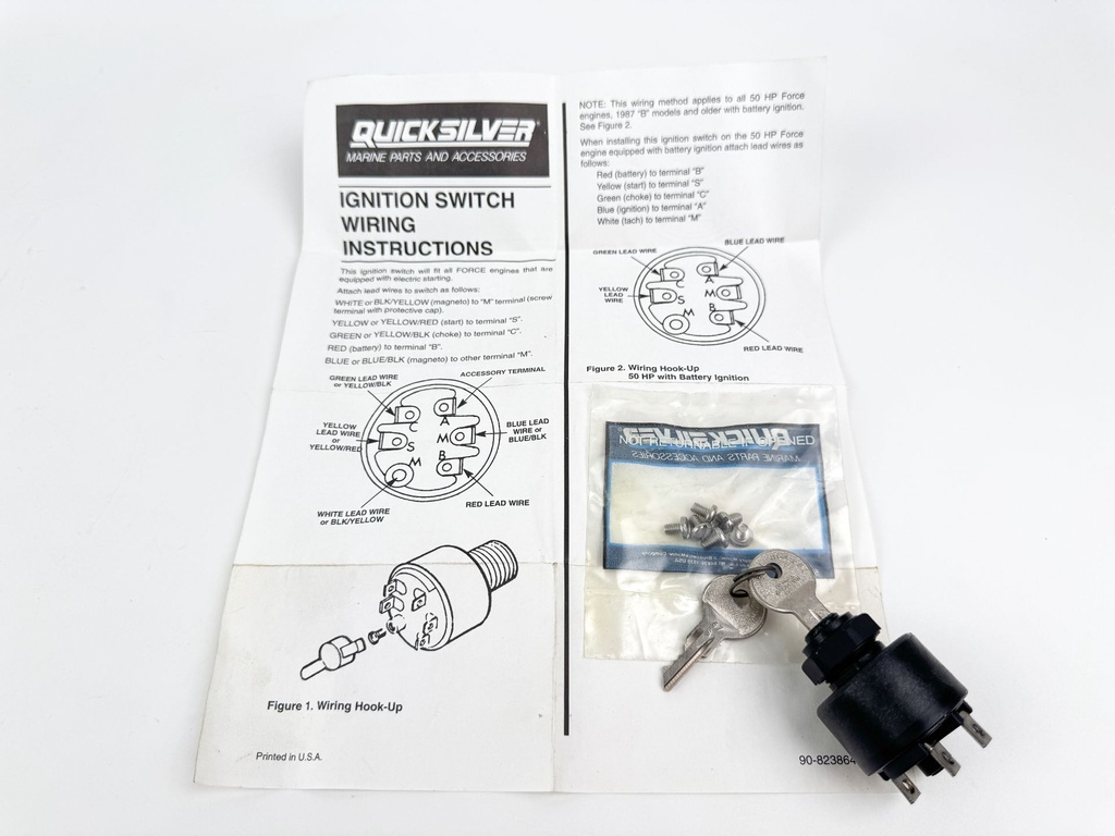 Mercury Quicksilver New Old OEM Ignition Switch /w Key F5H268