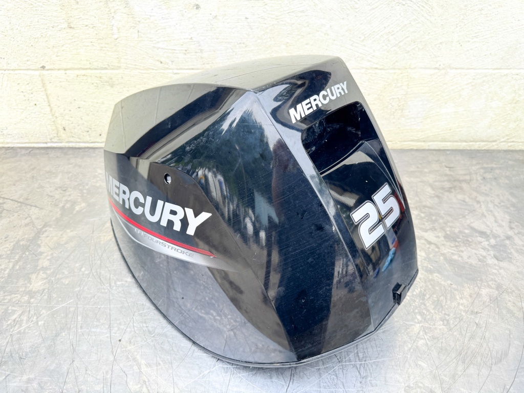 2022 Mercury 25 HP 4 Stroke Outboard Top Cowling 8M0186853 OEM