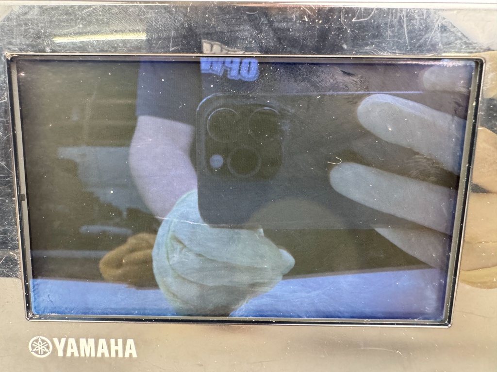 Yamaha Outboard Digital Display Gauge W/ cover 6Y9-83710-10 Tested
