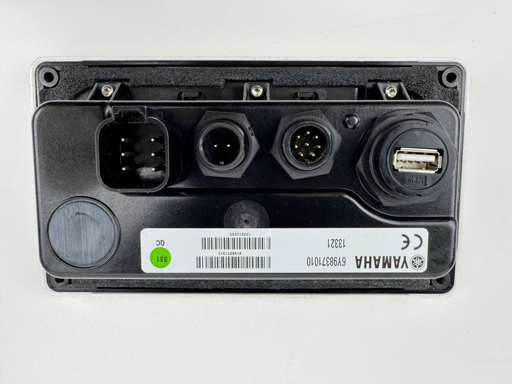 Yamaha Outboard Digital Display Gauge W/ cover 6Y9-83710-10 Tested