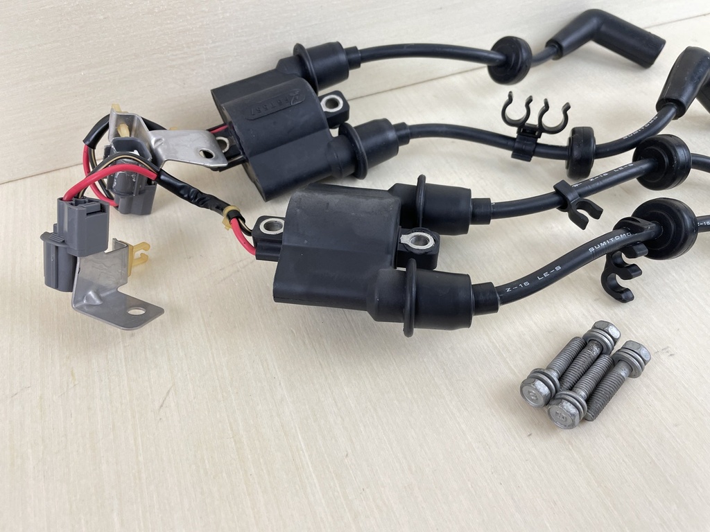 2007 Yamaha 60HP 4 Stroke Outboard Ignition Coil Set With Wires 63P-82310-01-00