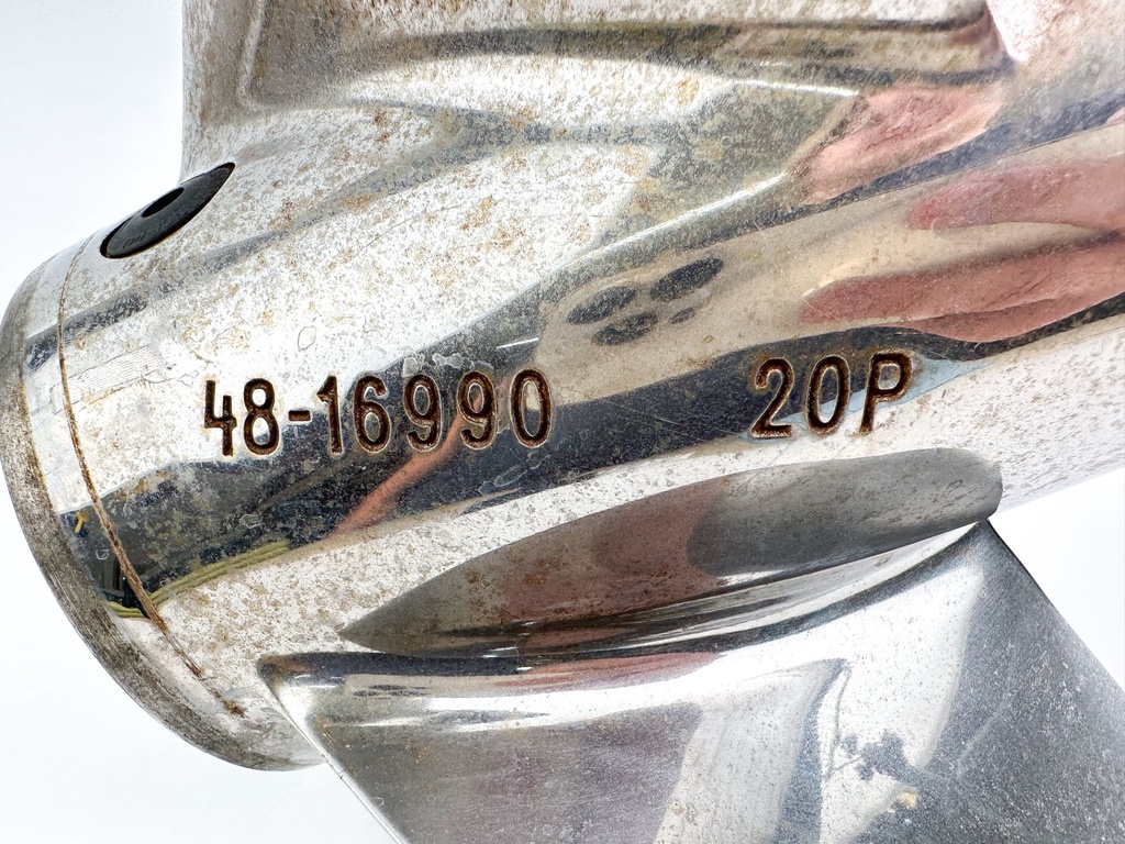 Mercury Laser II Stainless Steel Prop Propeller 3 Blade 13 1/4" X 20P RH