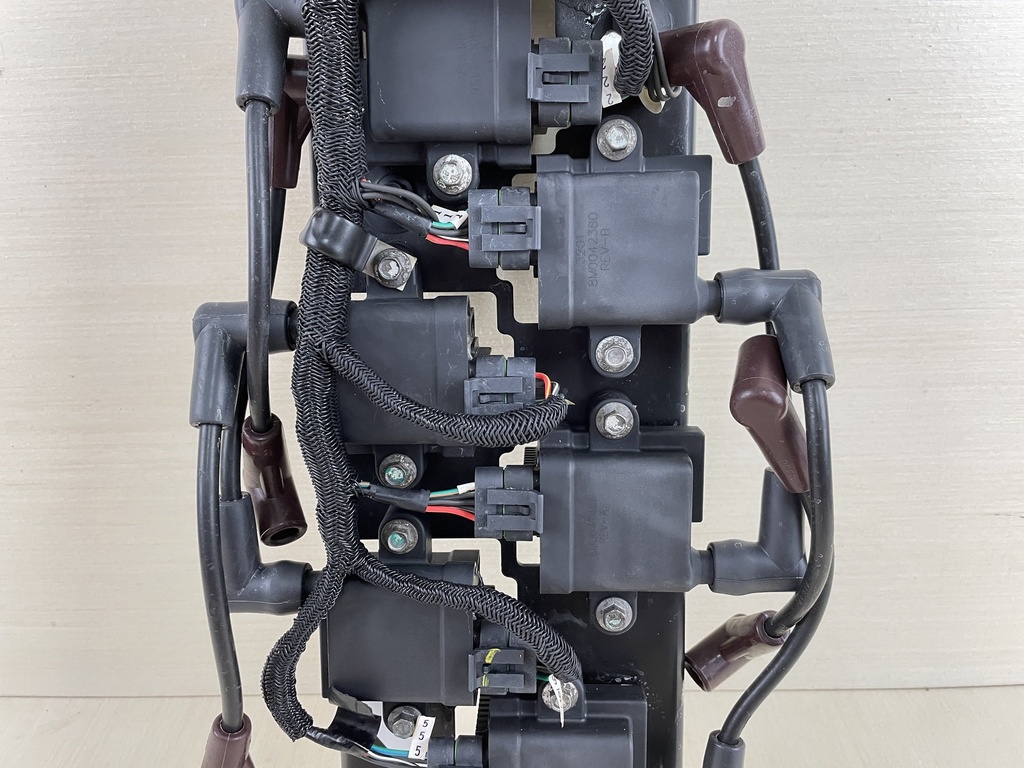 2008 Mercury 225HP ProXs Optimax Ignition Coil Set With Plugs & Plate 8M0077471