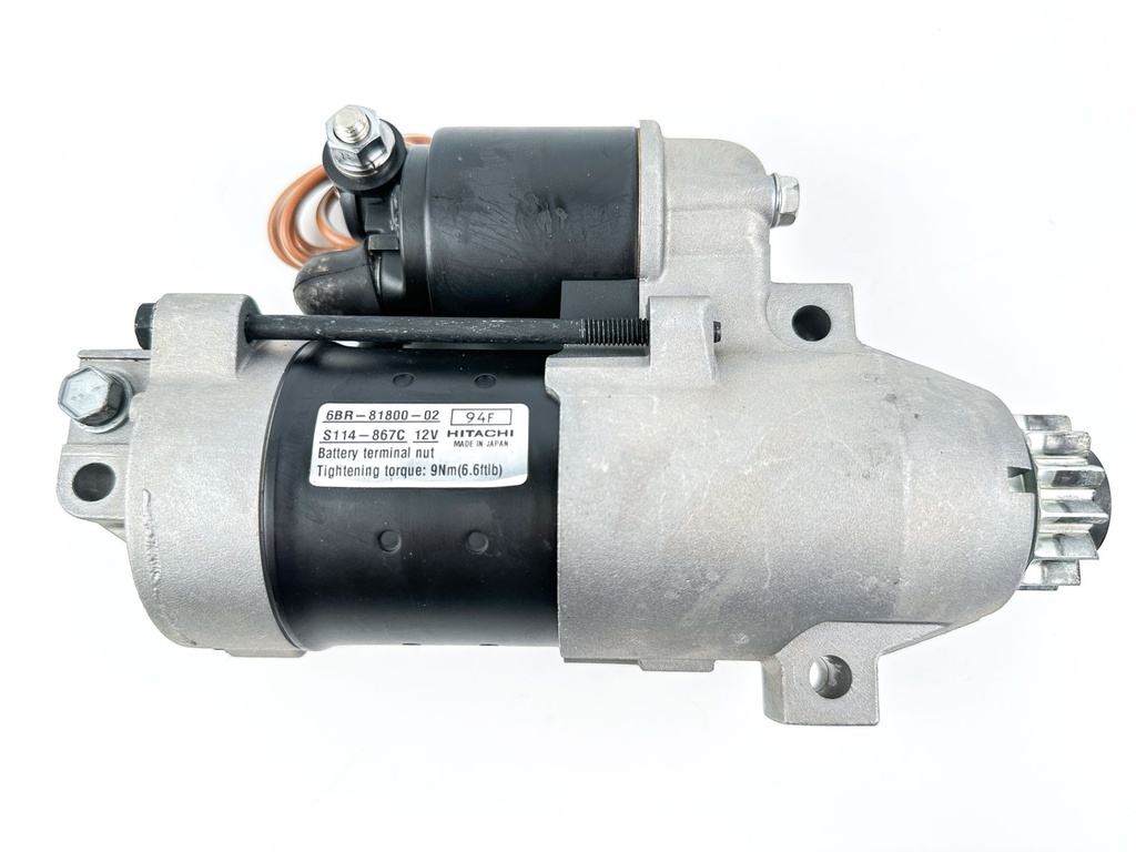2019 Yamaha 150 HP 4 Stroke Outboard Starter Motor 6BR-81800-02-00 OEM