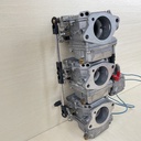 2009 Yamaha 50HP 2 Stroke Outboard Carburetor Set 1 2 3 Top Bottom Middle