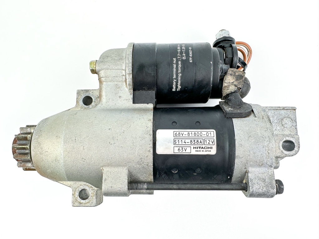 2007 Yamaha 90 HP 4 Stroke Outboard Starter Motor 68V-81800-01-00 OEM