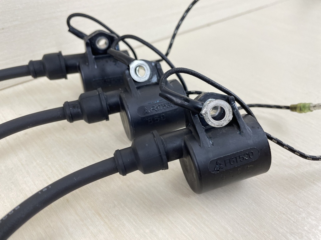 2009 Yamaha 50HP 2 Stroke Outboard Ignition Coil Set 3 6H5-85570-00-00