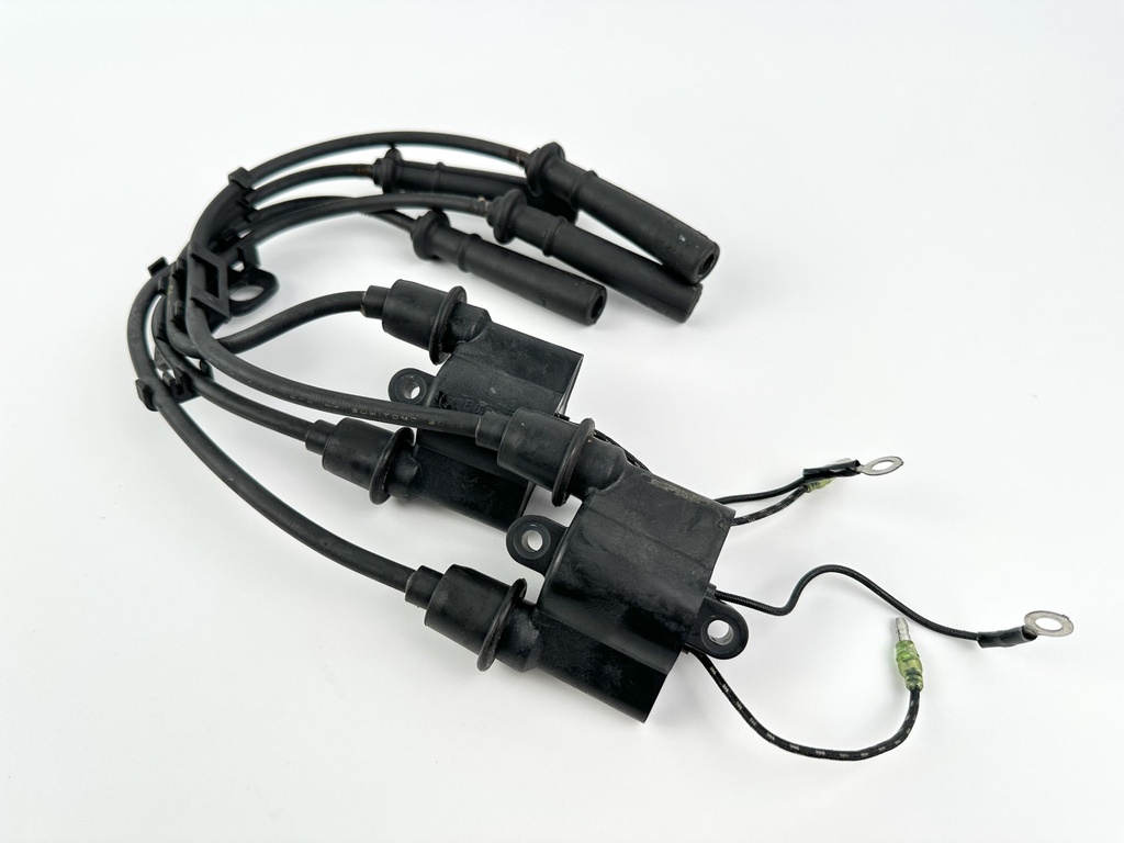 99-04 Yamaha 75 80 90 100HP 4 Stroke Outboard Ignition Coil Set 67F-85570-00-00